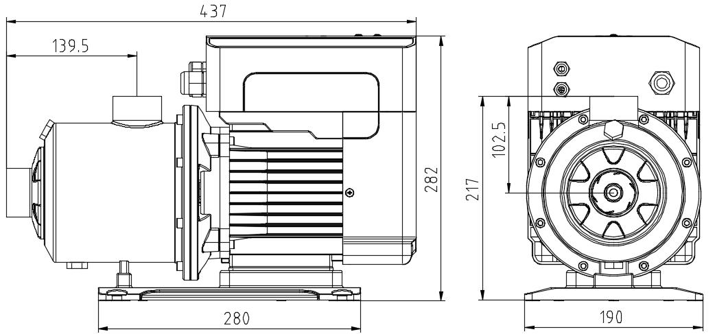 PFM 08-36 Installationszeichnung