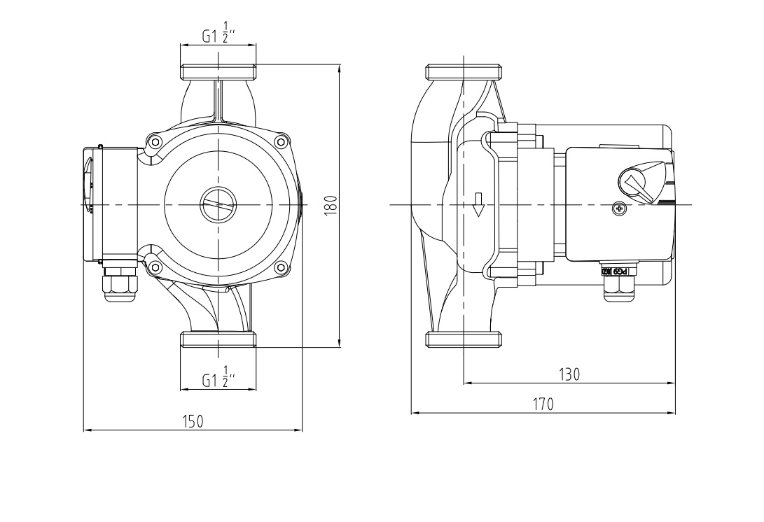 Basic 25-8SN-180 Installation Drawing